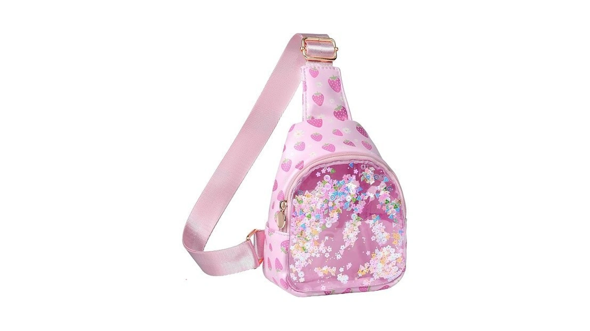 Coshaysoo Little Girls Strawberry Purse Cute Sling Crossbody Bag For