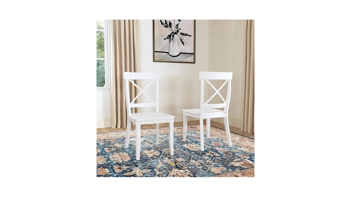 Homestyles Warwick Off-white Dining Chair Pair