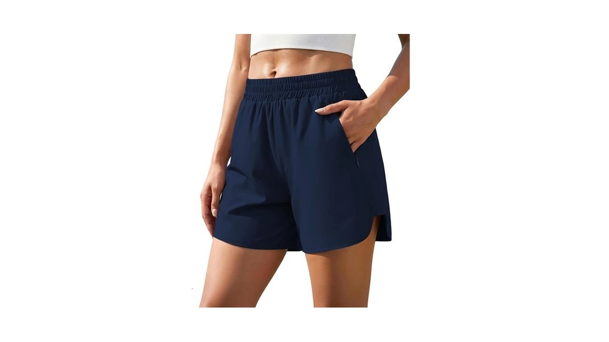 Aprolive Women Athletic Short 5 Inch Inseam High Waisted 2
