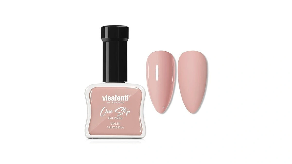 Vieafenti One Step Gel Polish, Nude 3 In 1 Top