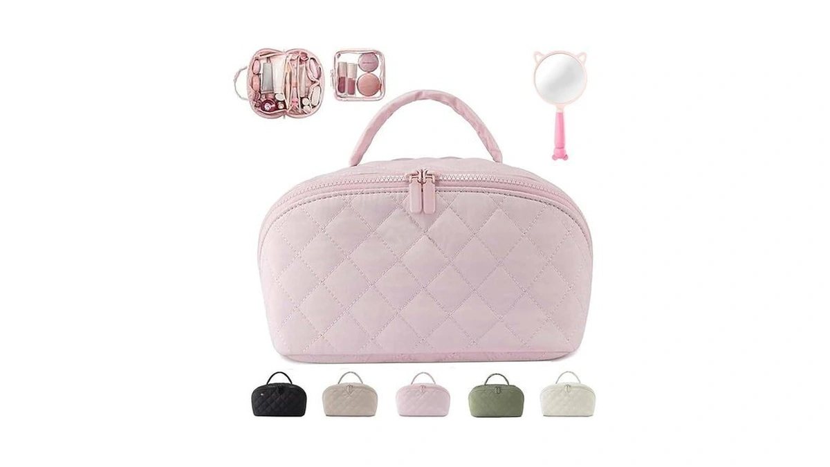 Illuminate Makeup Bag, Make Up Bag,travel Makeup Bag For Women,180°open