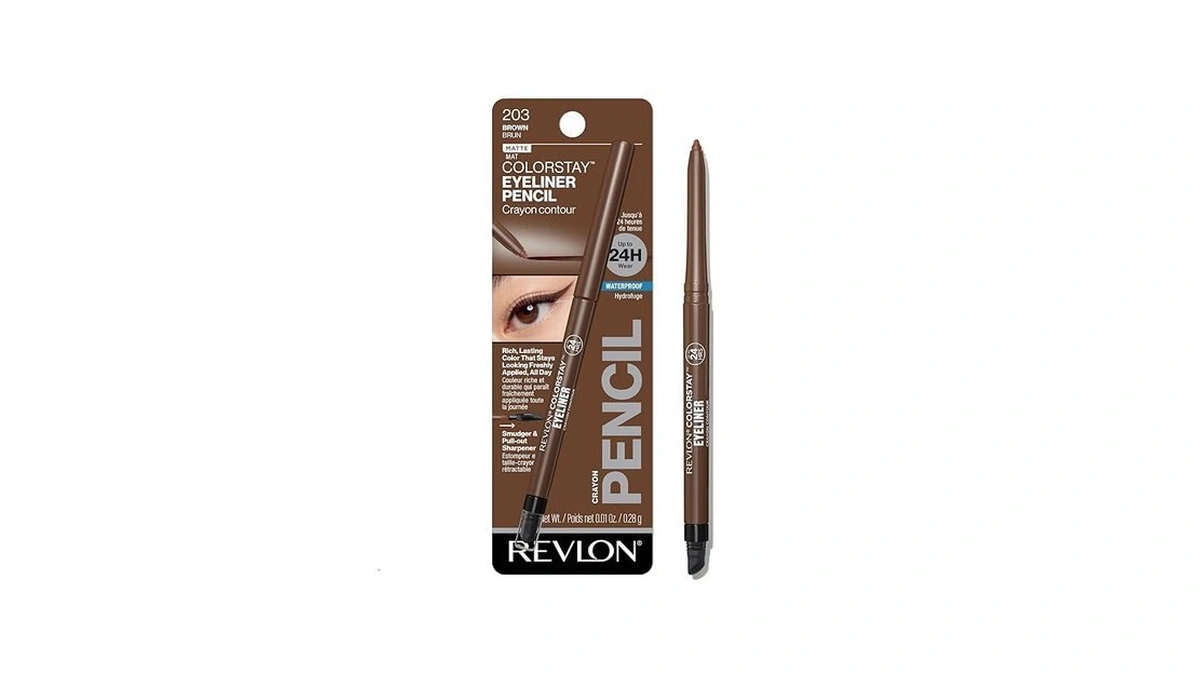 Revlon Colorstay Pencil Waterproof Eyeliner, Smudge-proof, Eye Makeup With Built-in