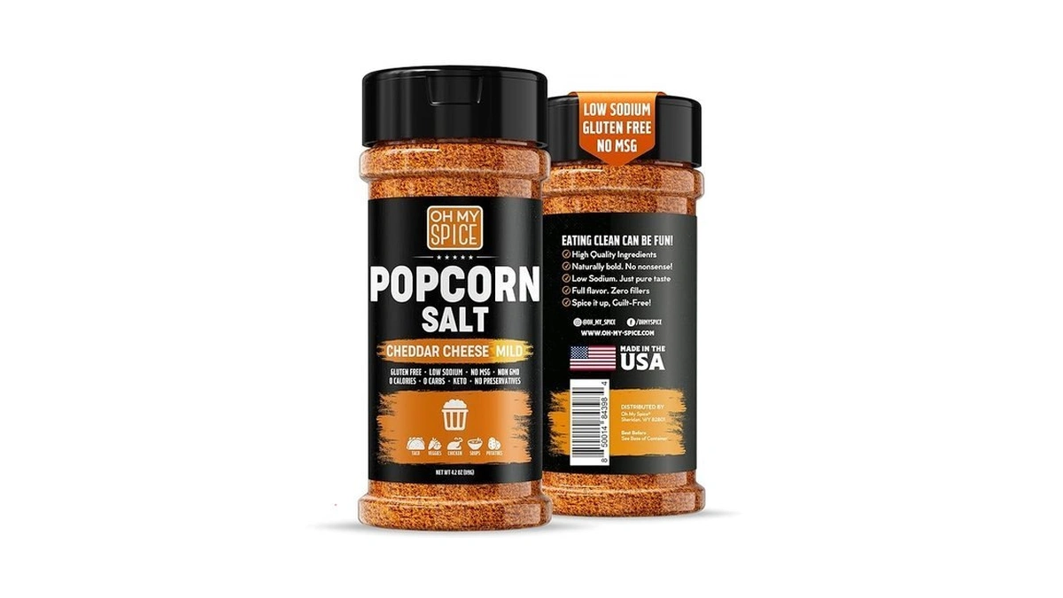 Popcorn Seasoning Cheddar Cheese Powder Mix - Gluten Free &