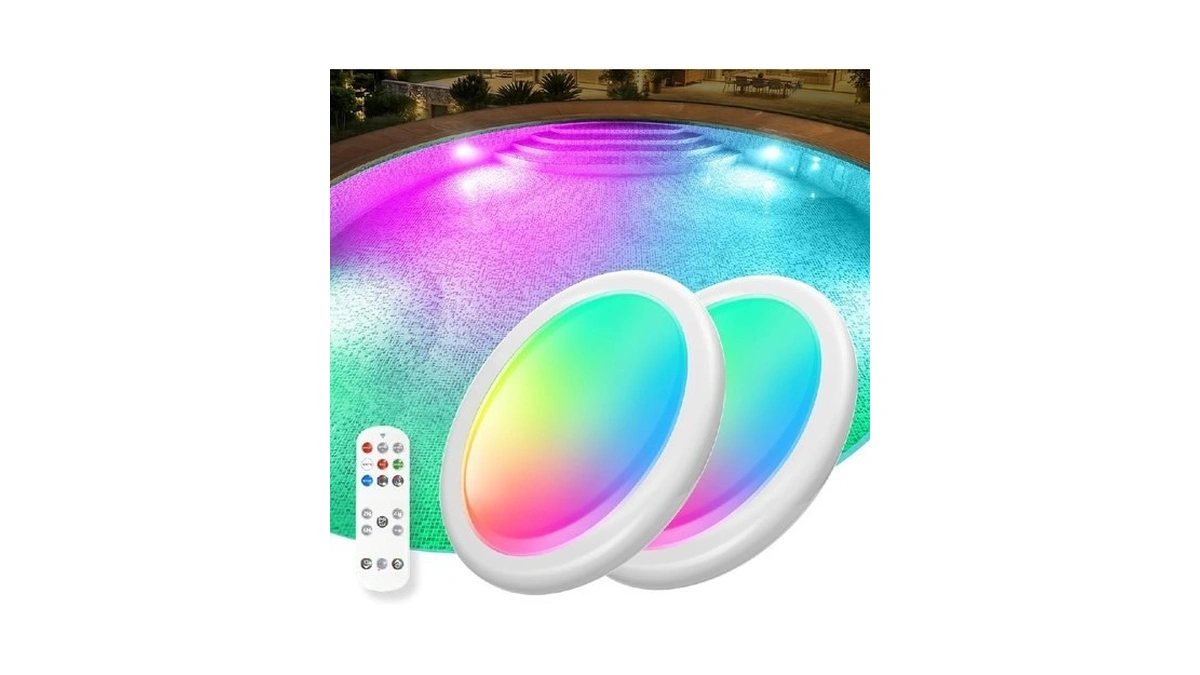 Askyli Pool Lights For Above Ground Pools, Upgraded Rechargeable Dynamic