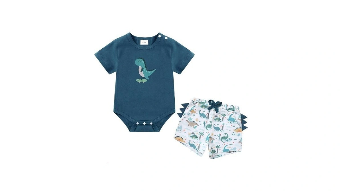 Coco&rara Baby Boy Clothes Short Sleeve Summer Cotton Crew Neck