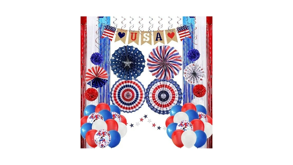 100 Pcs 4th Of July Patriotic Christmas Independence Labor Day