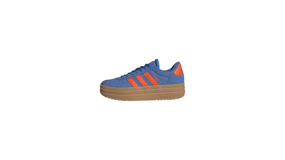 Adidas Women's Vl Court Bold, Ray Blue/impact Orange/gum, 11