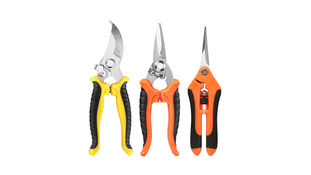 Ewpjdk 3 Pack Garden Pruning Shears, Stainless Steel Shears, Gardening