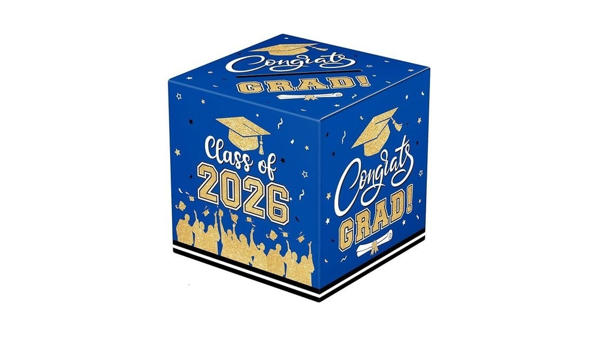 Graduation Card Box 2026 - Congrats Grad Card Boxes Holder,