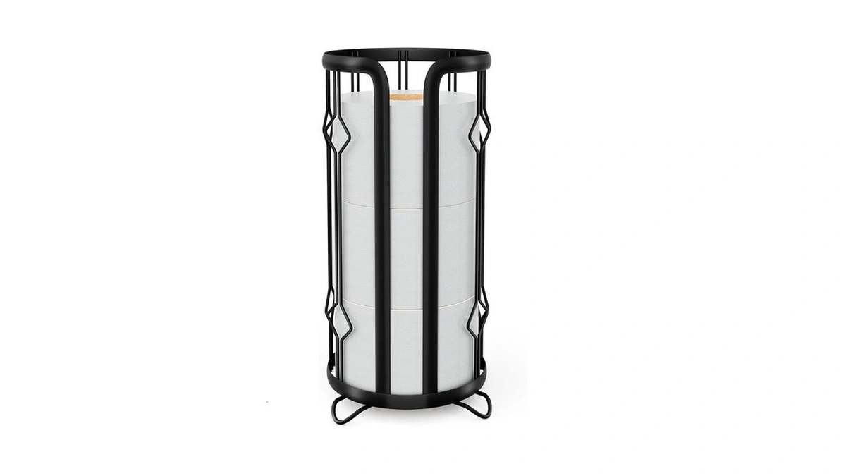 Epicano Toilet Paper Holder Stand, Freestanding Toilet Paper Storage Stand,
