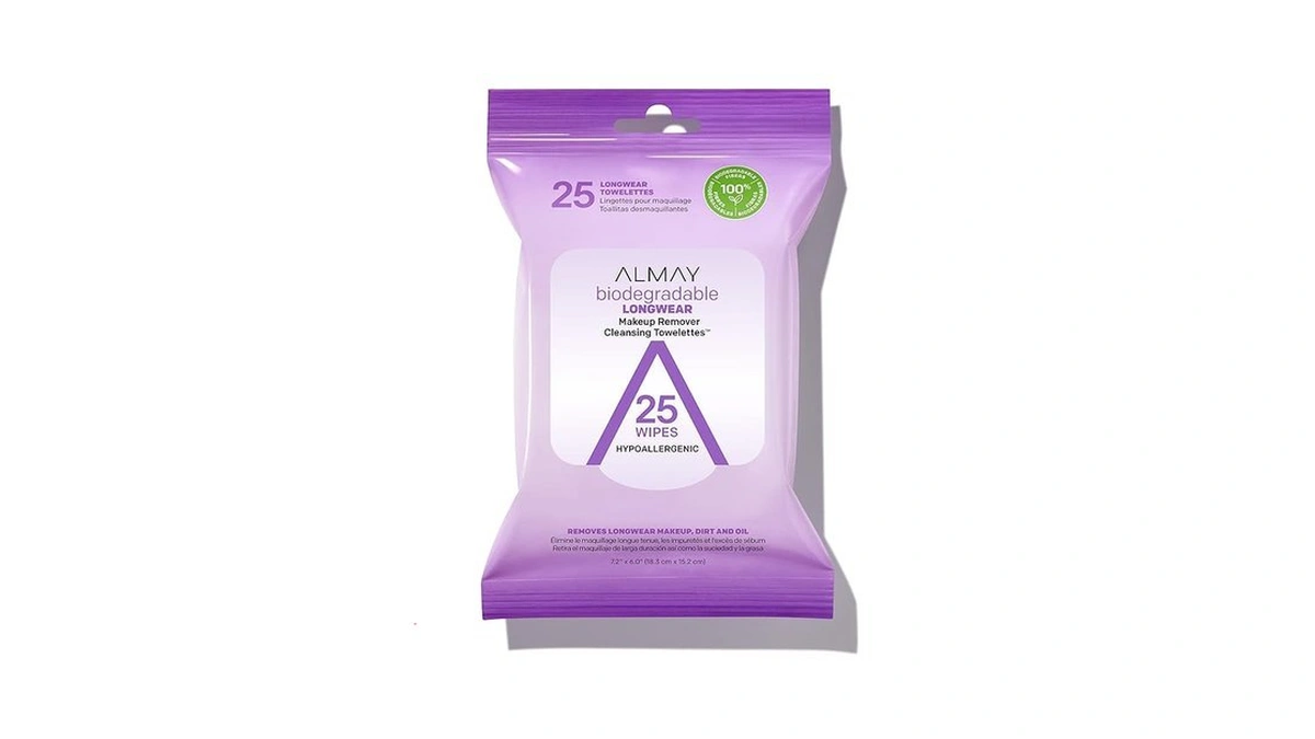 Almay Longwear Makeup Remover Cleansing Towelettes, 25 Count
