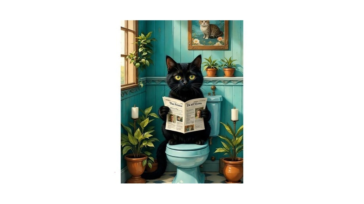 Arttoplus Black Cat Diamond Art Kits For Adults- 5d Diamond
