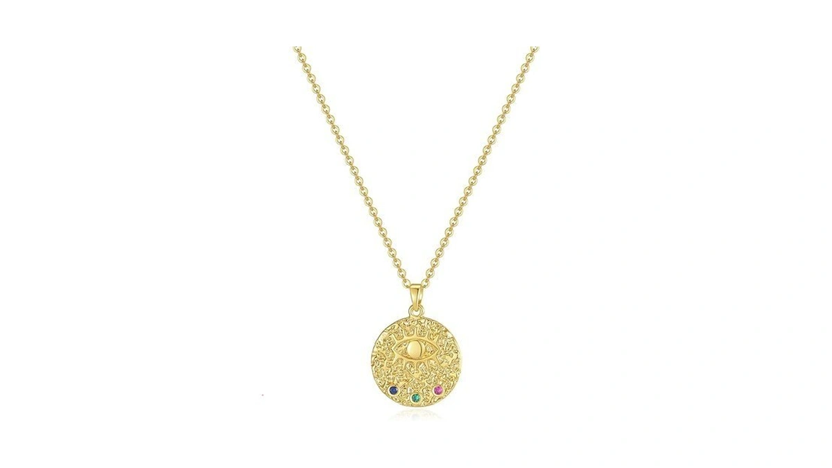 Rhinelife - 18k Gold Plated Pendant Necklace For Women, Pearl