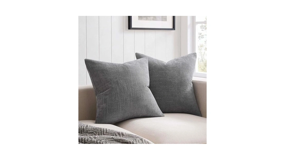 Juspurbet Pillow Covers 20x20 Set Of 2 Decorative Texture Throw