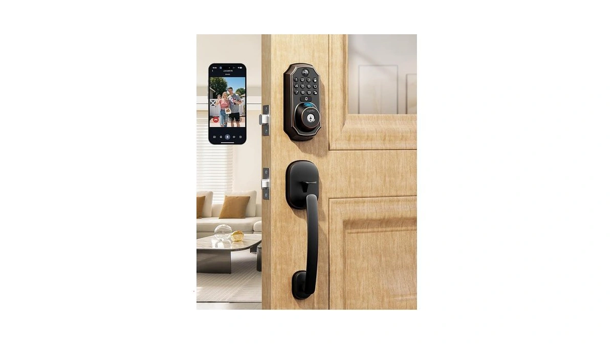Keyless Entry Deadbolt With Handle Set - Wifi Smart Lock