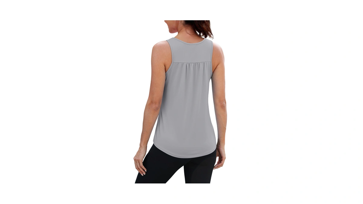 Niashot Womens Workout Tops Racerback Long Tank Top Flowy Running