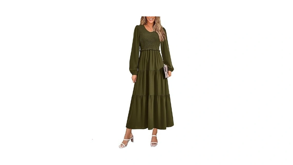 Prettygarden Fall Dresses For Women 2025 Casual Long Sleeve V
