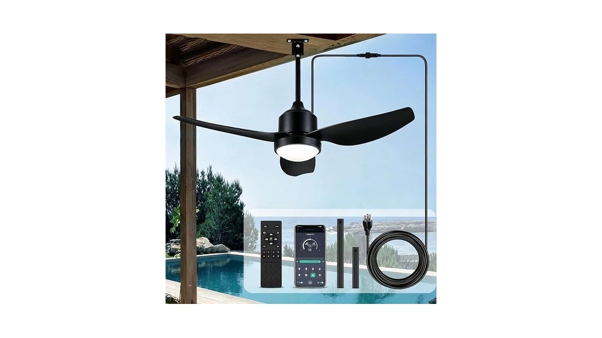Bzx Waterproof Outdoor Ceiling-fan With Light - 52" Modern Ceiling