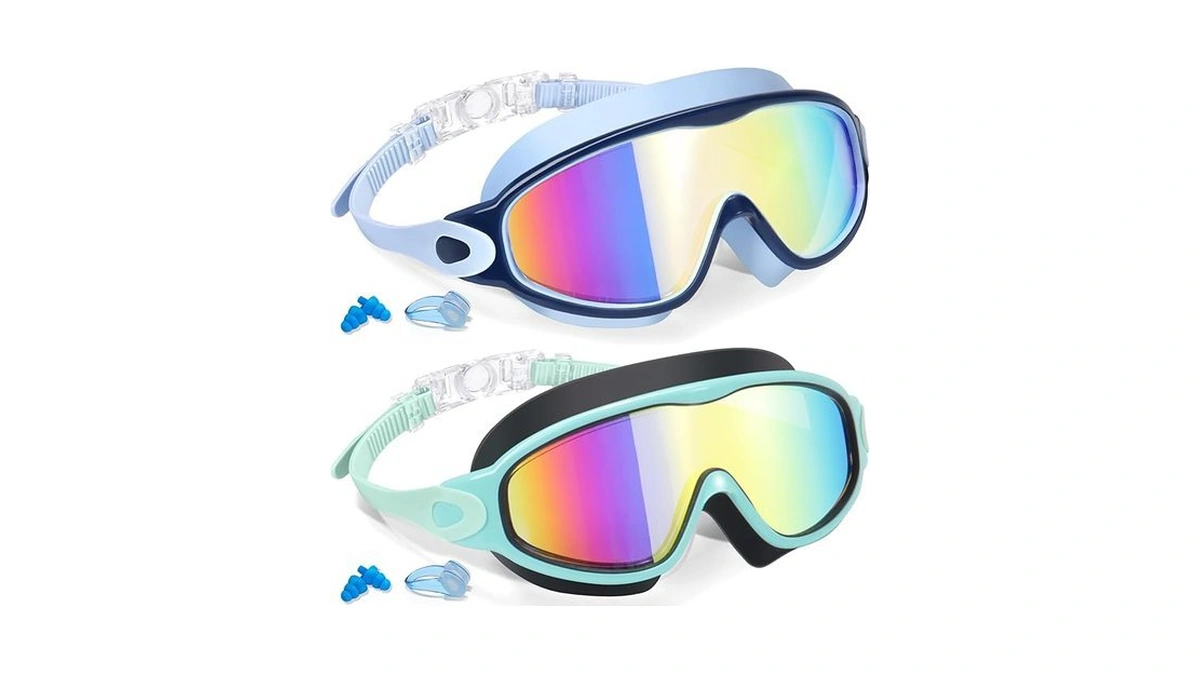 Keary 2 Pack Swim Goggles For Kids 6-14 8-14 Kids