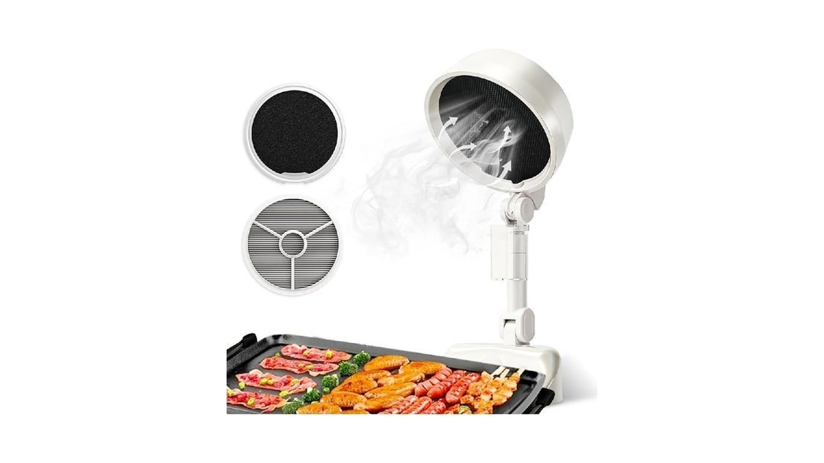 Kosgho Portable Range Hood For Indoor Outdoor, 3-speed Desktop Range