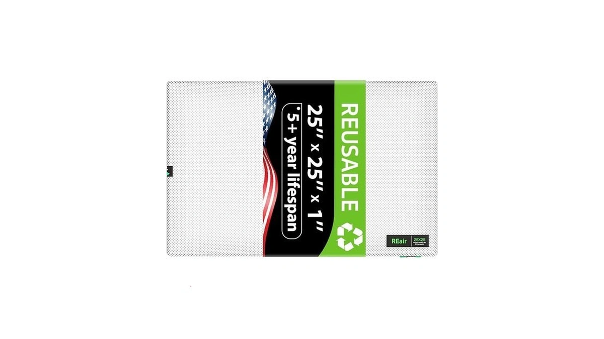 Reair 25x25x1 Extra Replacement Filter Without Frame, Washable And Reusable