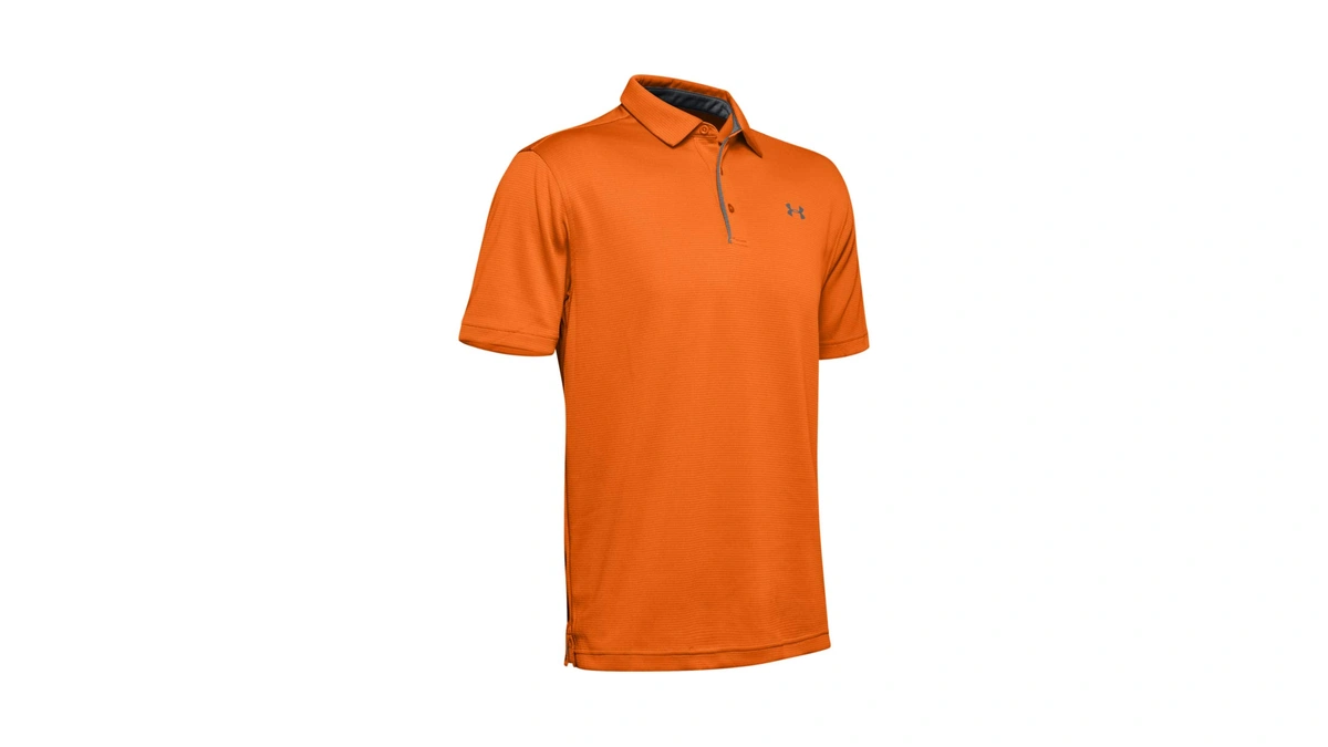 Under Armour Men's Tech Golf Polo, Team Orange (800)/graphite, X-large