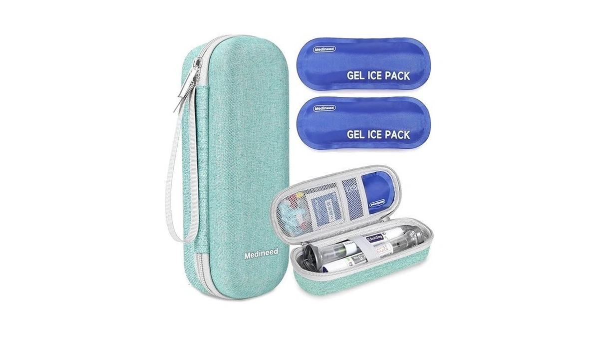 Portable Zepbound & Mounjaro Travel Case,eva Insulated Cooler Travel Case