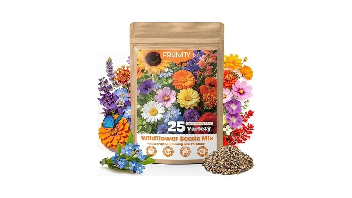 100,000+ Wildflower Seeds Bulk (4oz) - 25 Varieties Annual &
