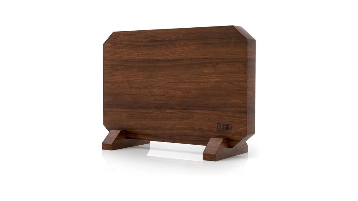 Hoshanho Magnetic Knife Block, Thickened Acacia Wood Kitchen Knife Holder