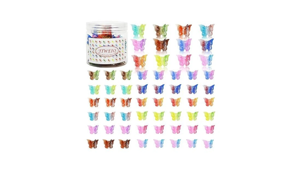 Tiweio Butterfly Hair Clip, 50 Pieces Hair Clips For Women