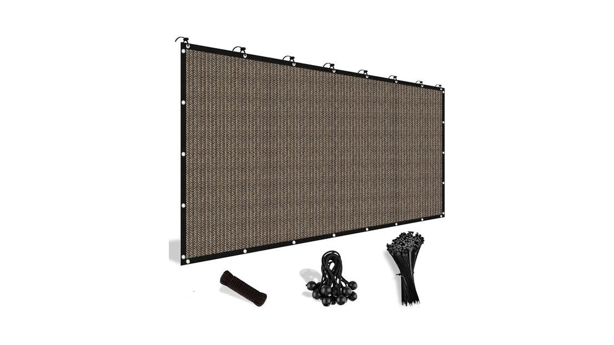 Shade&beyond 90% Sun Shade Cloth With Grommets, 8' X 8'