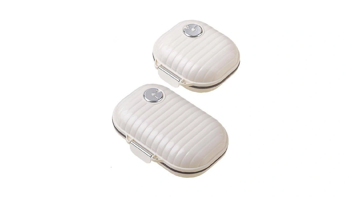 Comtar Personal Pill Organizer 2pack- Medicine Pill Case With Medicine