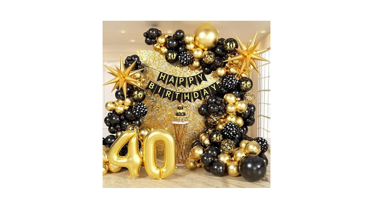 114pcs 40th Birthday Decorations For Men, 40th Birthday Decorations With