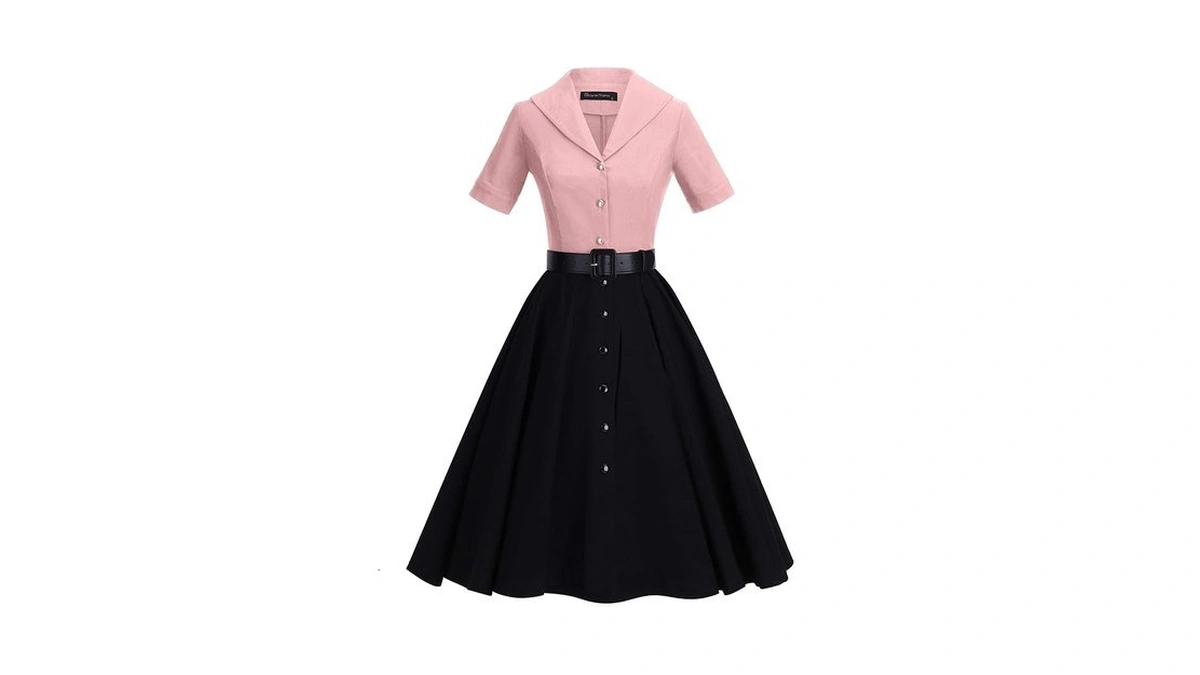 Gowntown Women Splicing Swing Dress Party Picnic Cocktail Dress