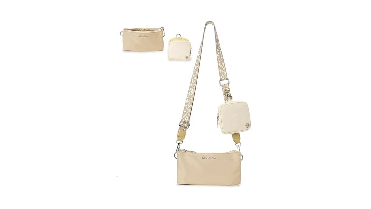 Acuario Crossbody Bags For Women - Nylon Purse Trendy Mul-pockets