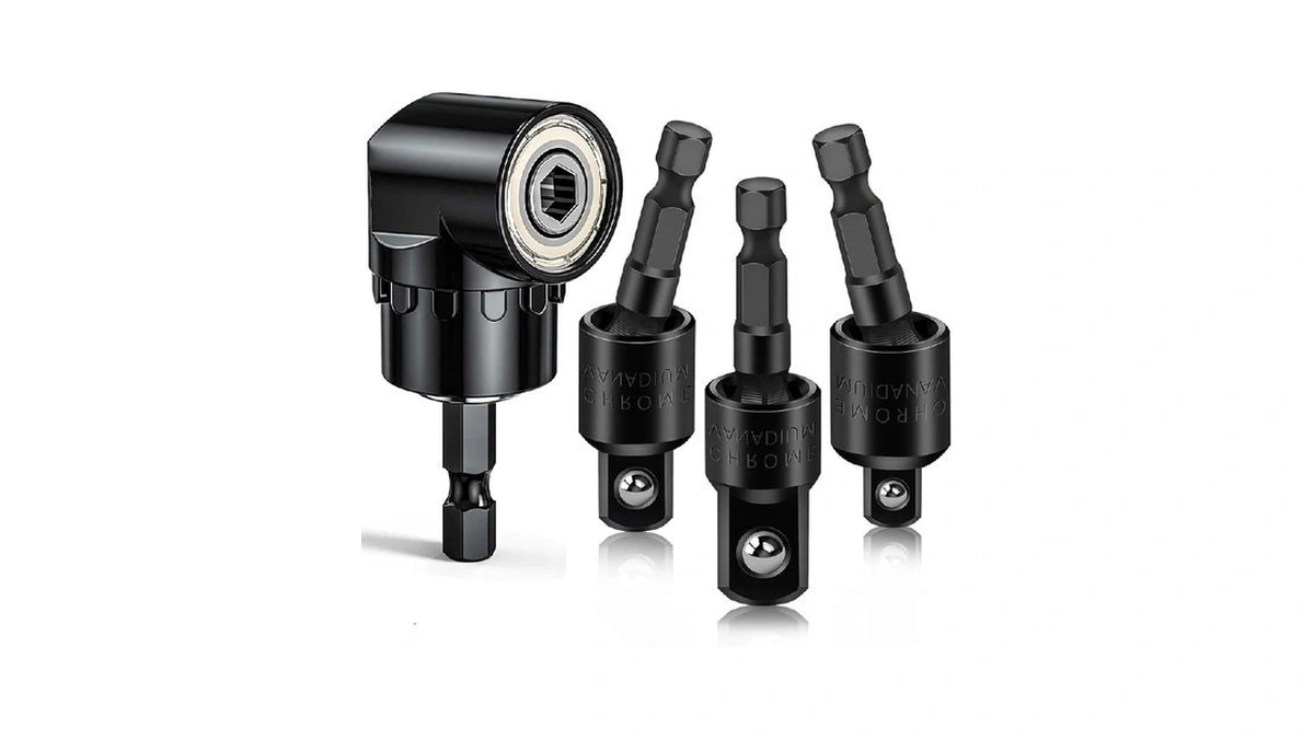 Fruholt Flexible Drill Bit Extension Set With Right Angle Attachment,