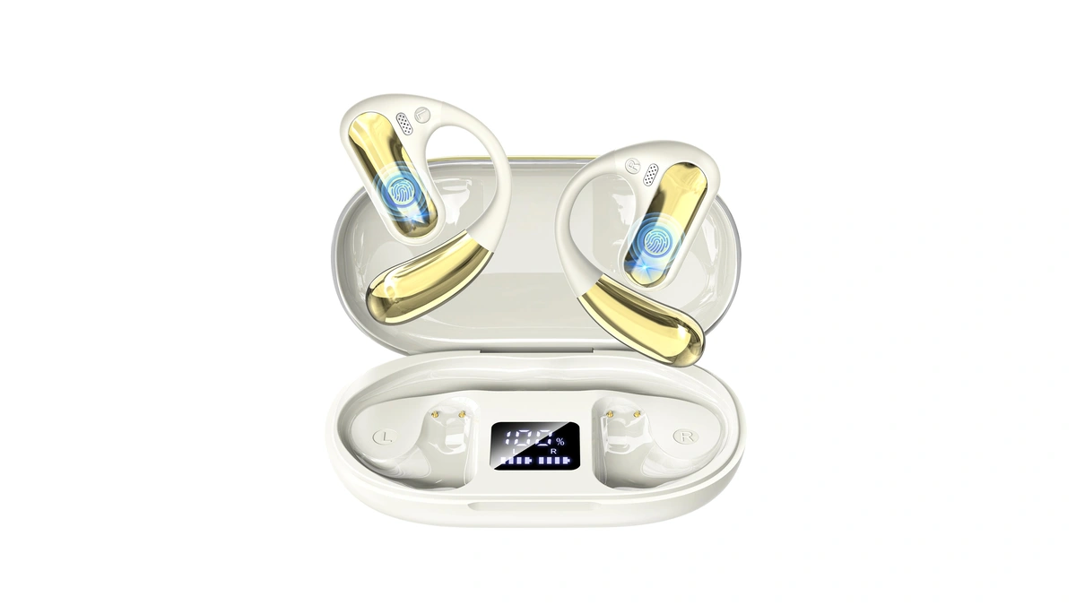 Cooljumper Open Ear Bluetooth 5.4 Headphones With Ear Hooks, Ipx7
