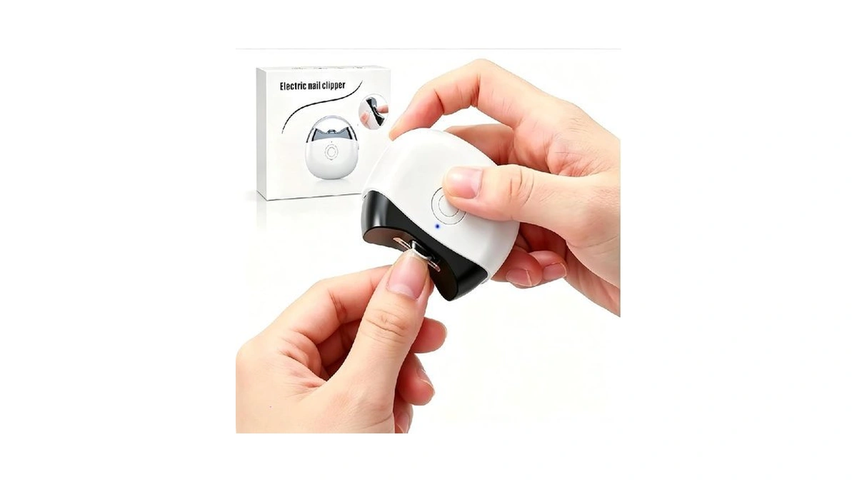 Cachil 3-in-1 Automatic Electric Nail Clipper With Led Light, Dust