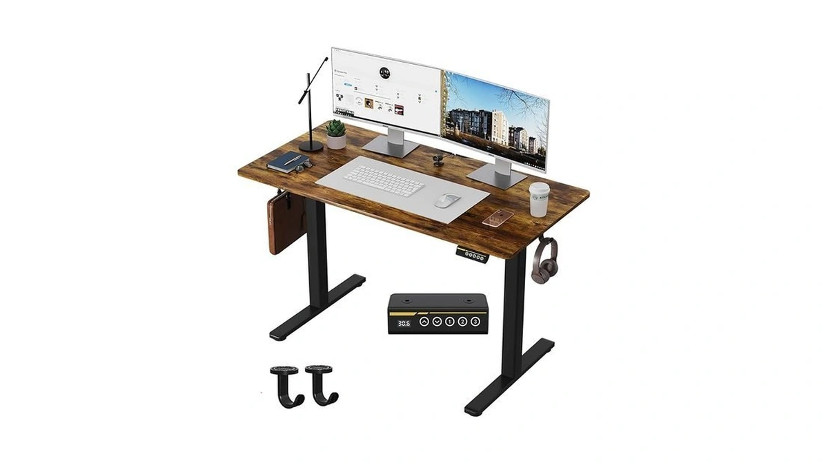 Gamork Electric Standing Desk,48x24 Inches Adjustable Height Stand Up Desk,