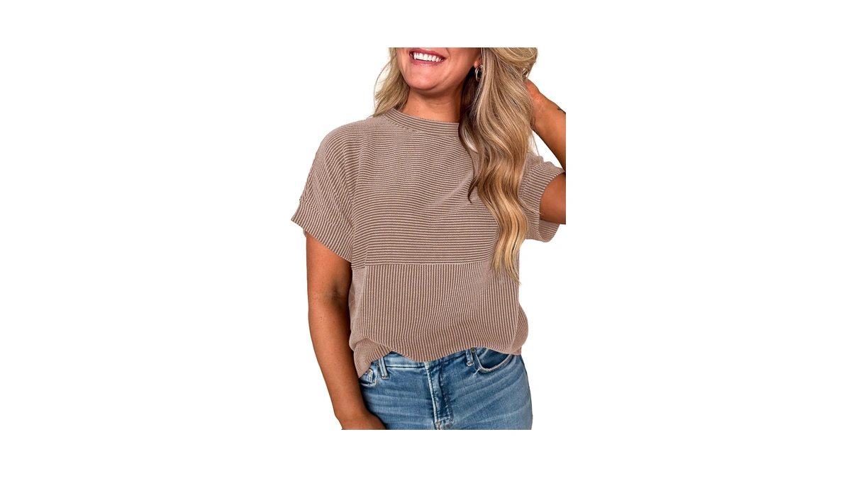Evaless Short Sleeve Shirts For Women Trendy Teacher Outfits Ribbed