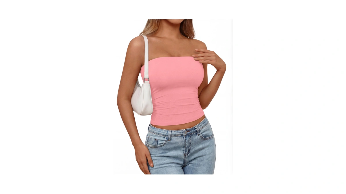 Prettygarden Womens Tube Top 2026 Summer Going Out Tops Strapless