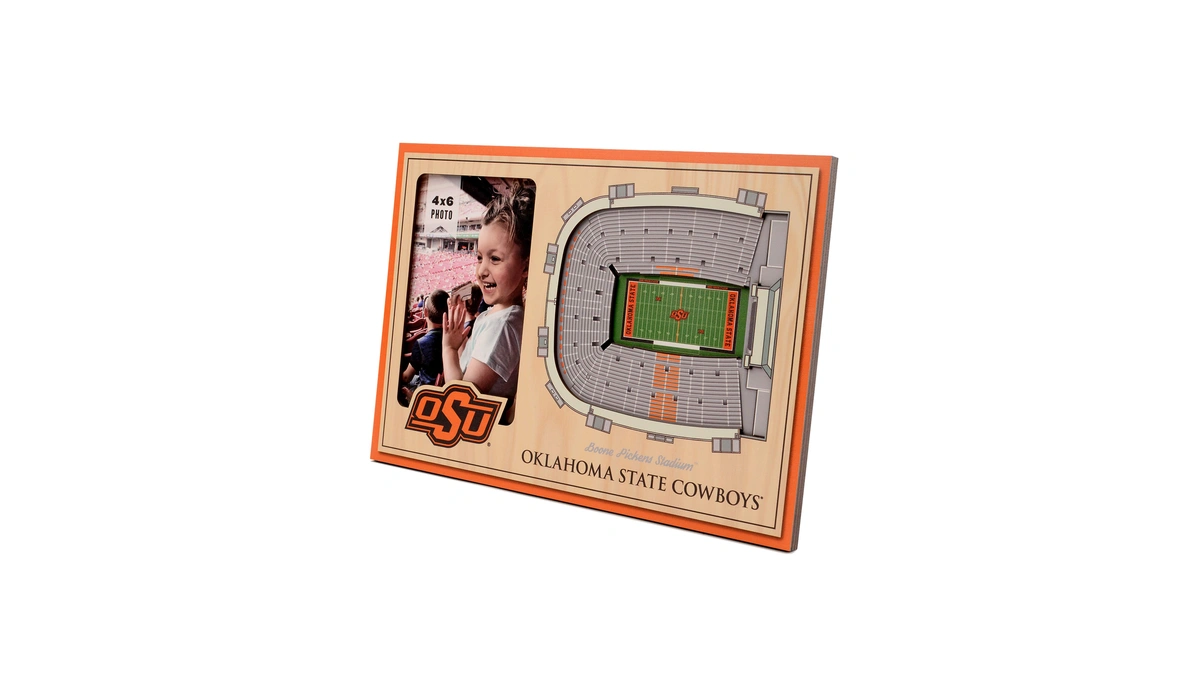 Youthefan Ncaa Oklahoma State Cowboys 3d Stadiumview Picture Frame -
