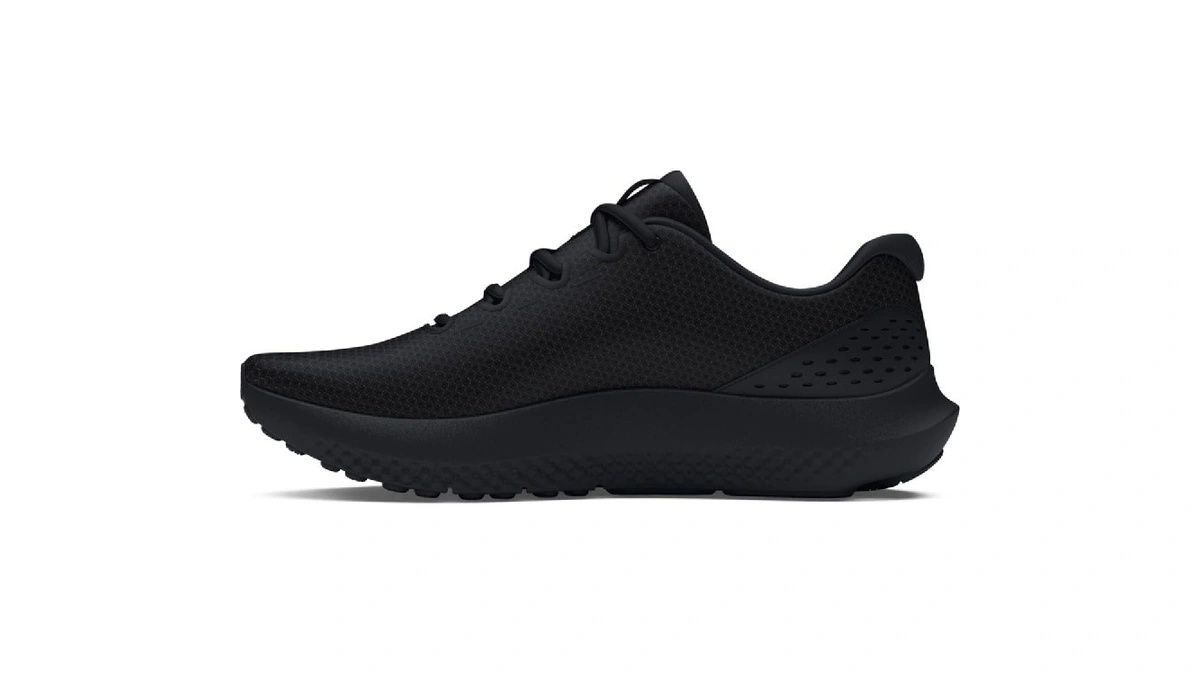 Under Armour Men's Charged Surge 4, (002) Black/black/black, 10.5, Us