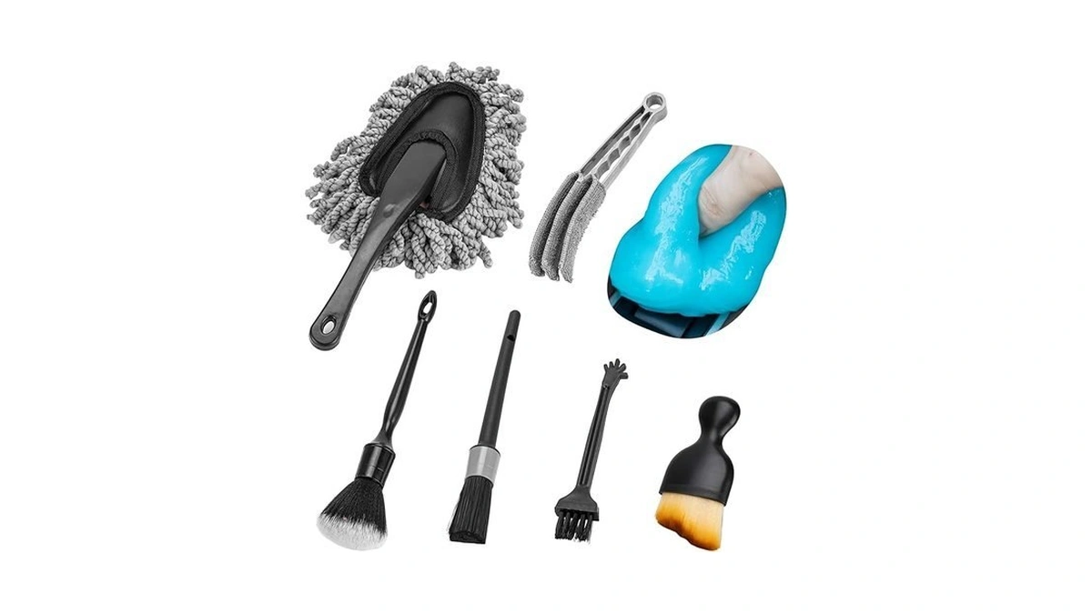 Thinkwork Car Interior Cleaning Kit, Car Duster Interior Detail Brush,