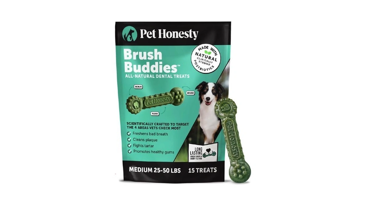 Pet Honesty Brush Buddies All Natural Dog Dental Treats For
