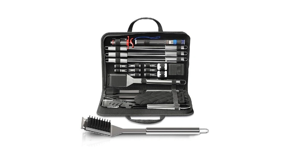 27 Pcs Grill Set For Outdoor Grill – Durable Stainless