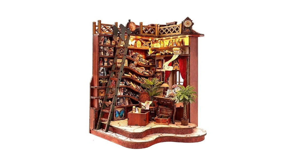 Book Nook Kit Diy Miniature House Kit For Adults, Winding