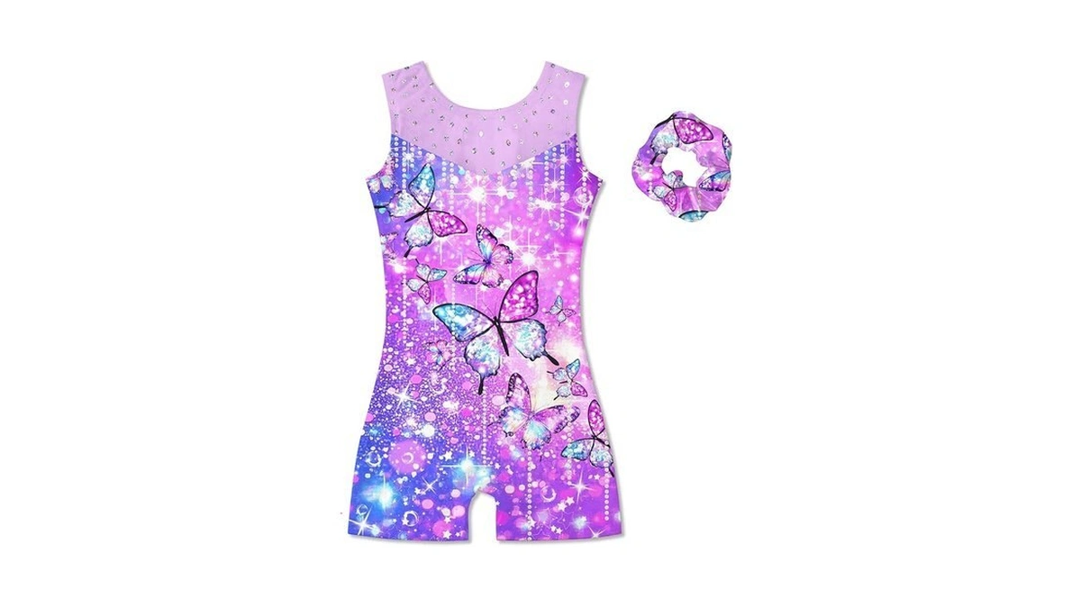 Belovecol Gymnastics Leotards For Girls Sparkle Dance Biketards Unitards With