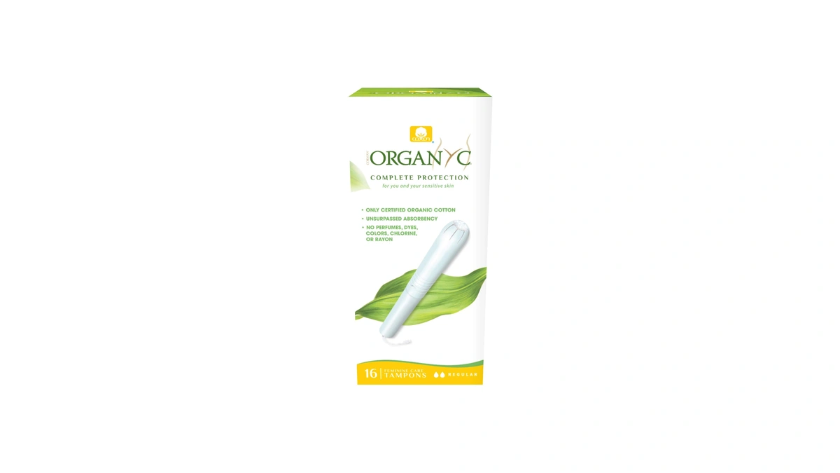 Organyc 100% Certified Organic Cotton Tampons, Cardboard Applicator, Free From