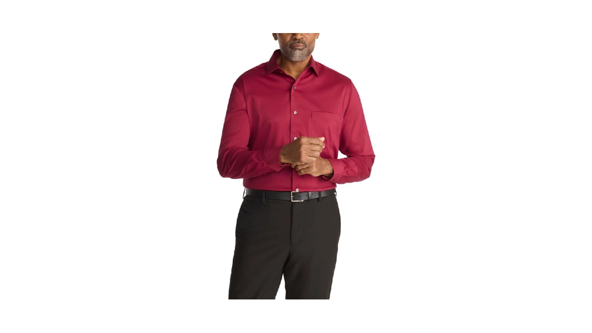Van Heusen Men's Dress Shirt Regular Fit Ultra Wrinkle Free